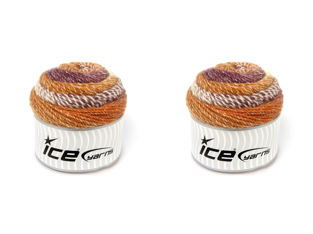 2x200gr. MOSAIC COTTON Krem, Maron, Altın tonları Pamuk, Akrilik Yazlık İplikler, Pamuk, Düz iplikler, Batik Desenli, Worsted, Akrilik