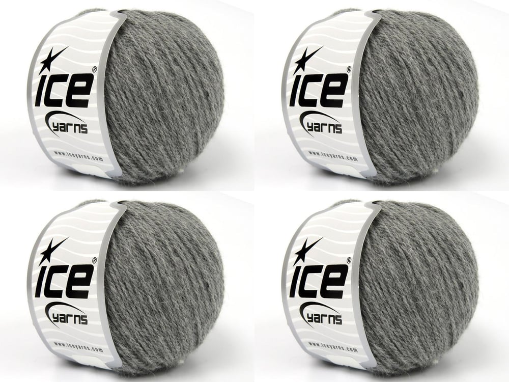 4x50gr. BABY ALPACA NATURAL COLORS Gri Bebe Alpaka Lüks, Alpaka, Merinos, Kışlık