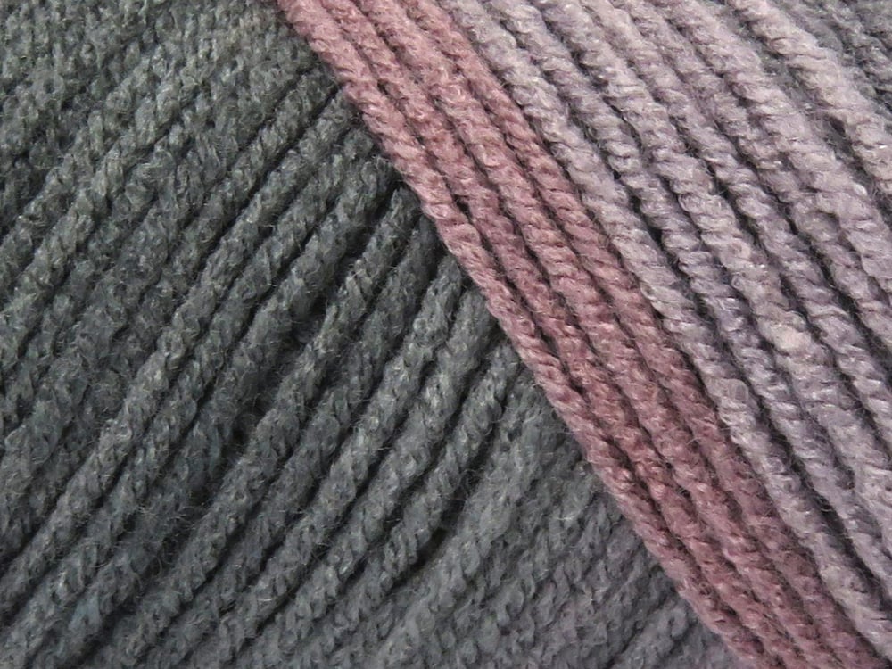 Lot of 4 x 100gr Skeins Ice Yarns ORLANDO Yarn Grey Shades Maroon Salmon