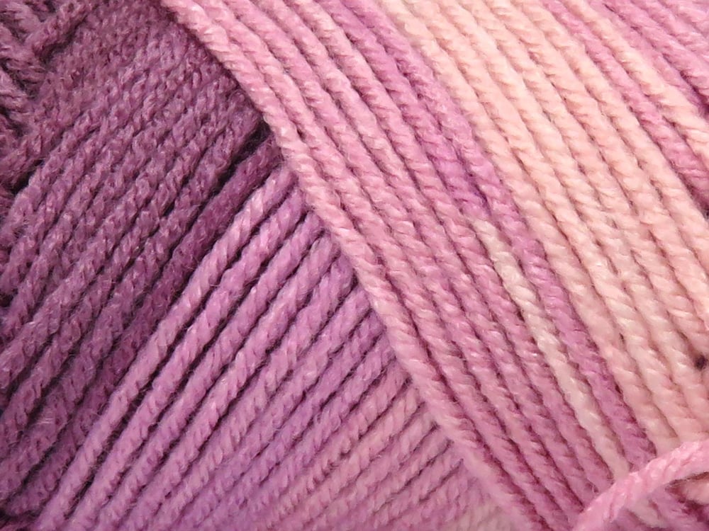 Lot of 4 x 100gr Skeins Ice Yarns ORLANDO Yarn Pink Shades Blue Shades Maroon