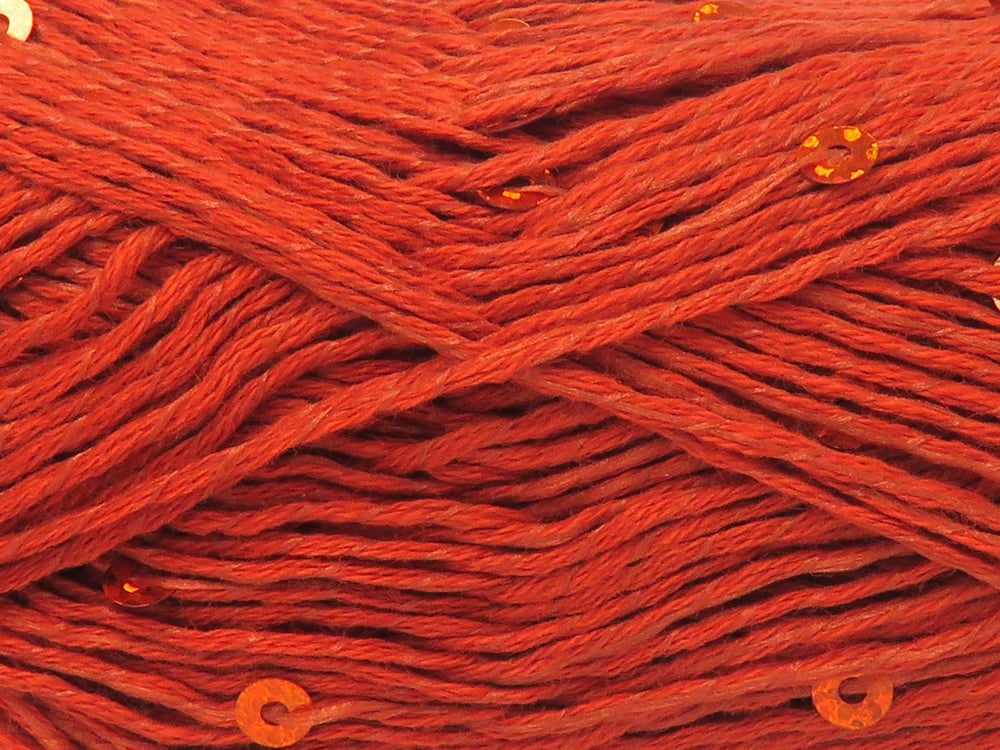 6x50gr. NATURAL COTTON LIGHT PAILLETTE Bakır Pamuk Metalik Simli, Yazlık İplikler, Pamuk, Boncuklu Pullu