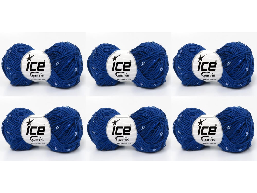 6x50gr. NATURAL COTTON LIGHT PAILLETTE Mavi Pamuk Metalik Simli, Yazlık İplikler, Pamuk, Boncuklu Pullu