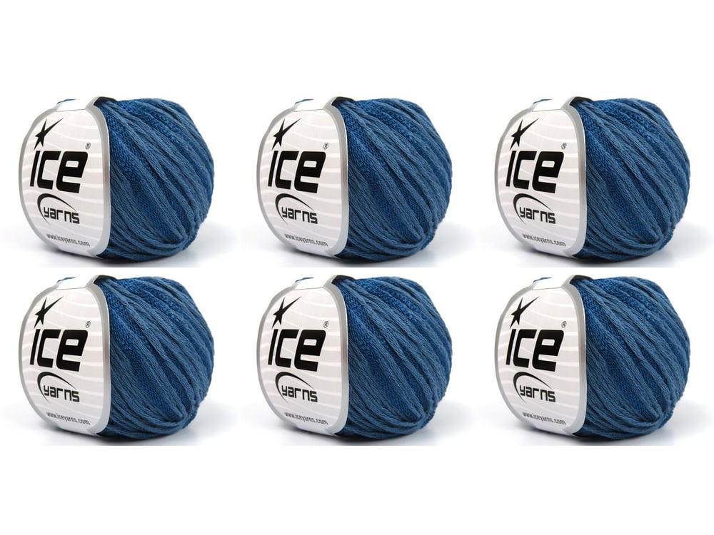 6x50gr. SUMMERTIME Kot Mavisi Viskon, Pamuk Viskon, Yazlık İplikler, Pamuk