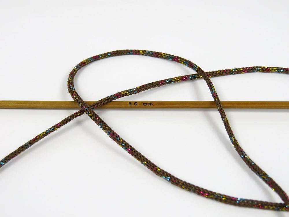 2x200gr. MACRAME BULKY GLITZ MULTI Kahverengi, Yanardöner Metalik Simli Metalik Simli, Yazlık İplikler, Makrame, Tığ İşi, Düz iplikler, Kalın