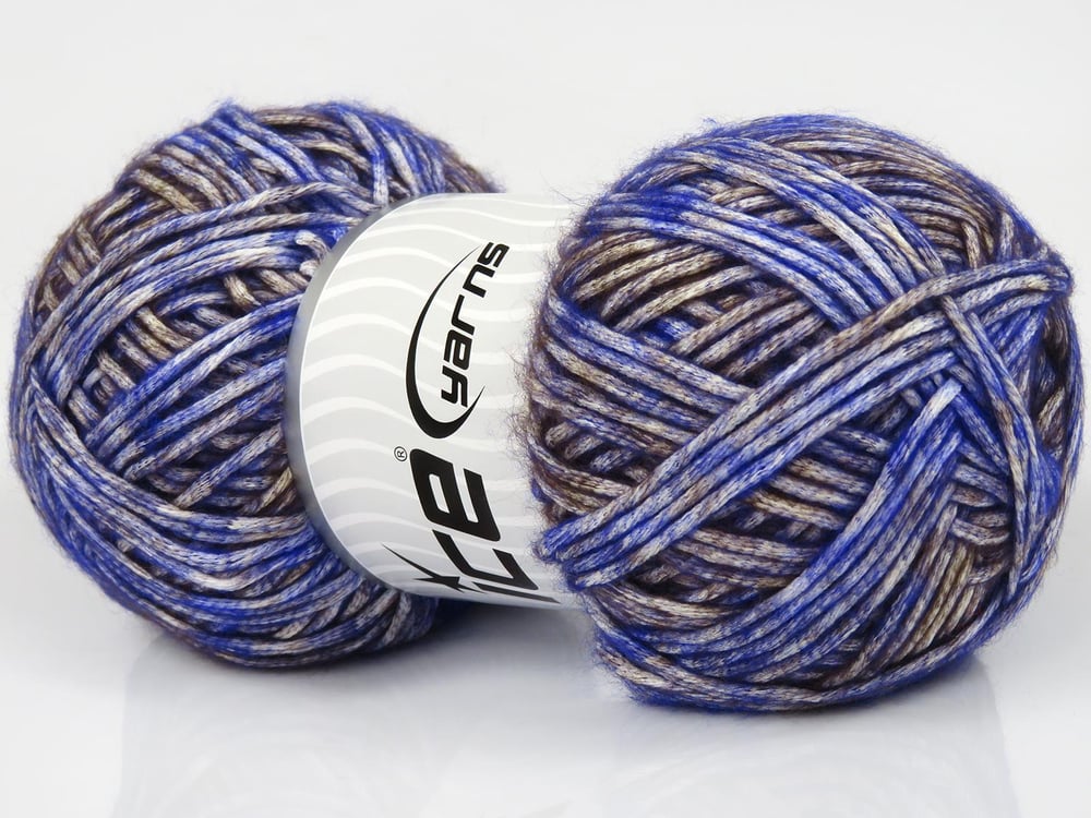 2x150gr. MEGA STAR Kahverengi, Beyaz Yün, Akrilik Kışlık, Yün, Batik Desenli