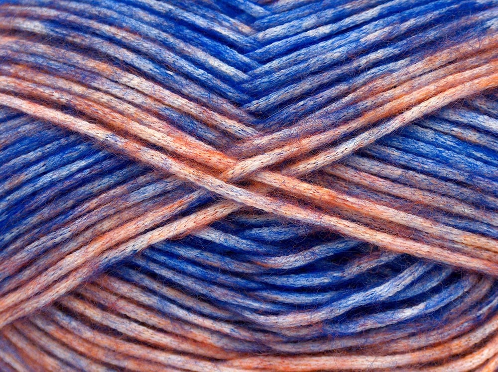 2x150gr. MEGA STAR Turuncu Yün, Akrilik Kışlık, Yün, Batik Desenli