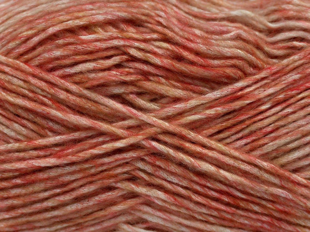 2x150gr. MEGA STAR Somon Tonları Yün, Akrilik Kışlık, Yün, Batik Desenli