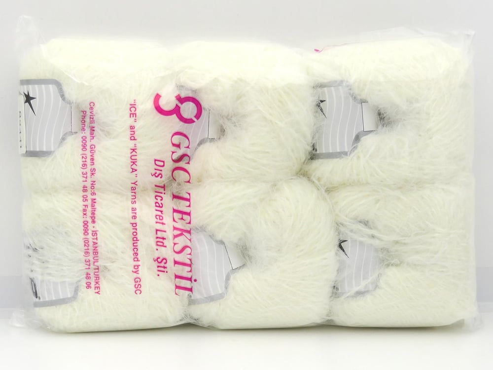6x50gr. MERINO FUR Krem  Lüks, Merinos, Kışlık, Yün