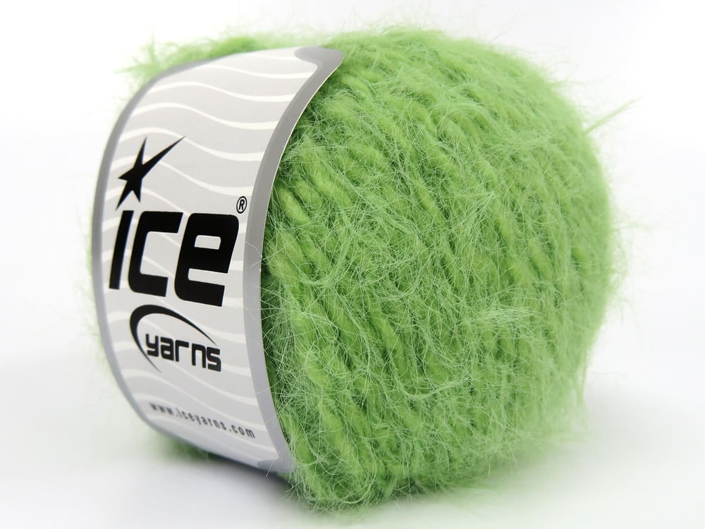 6x50gr. MERINO FUR Açık Yeşil  Lüks, Merinos, Kışlık, Yün