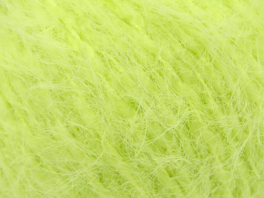 6x50gr. MERINO FUR Neon Yeşil  Lüks, Merinos, Kışlık, Yün