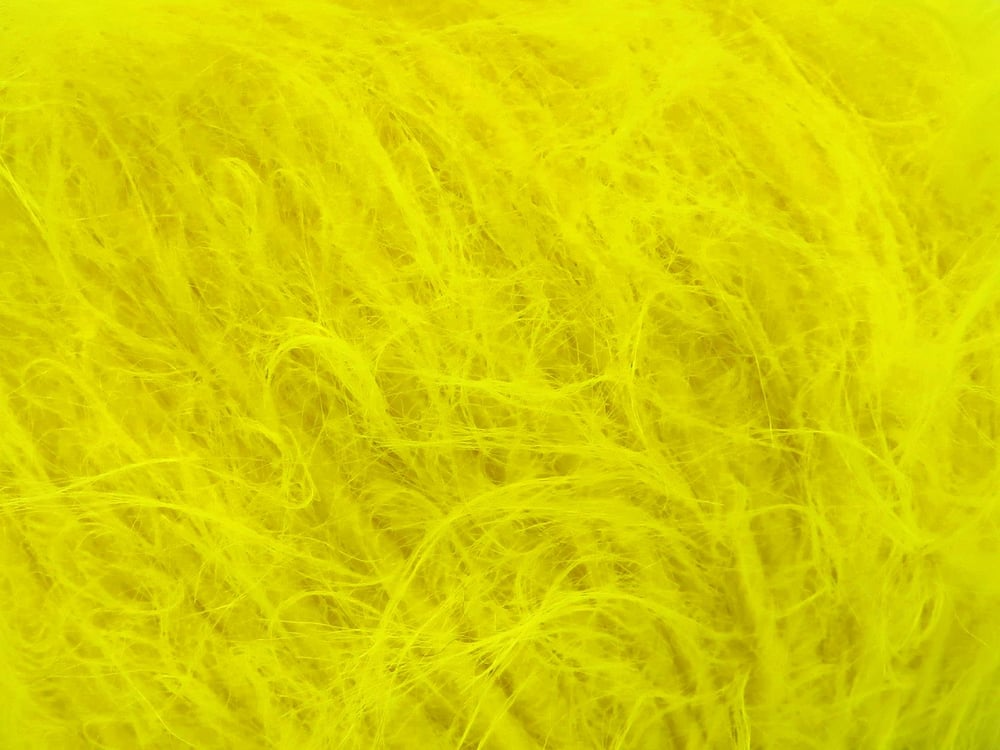 6x50gr. MERINO FUR WORSTED Neon Sarı  Lüks, Merinos, Kışlık, Yün