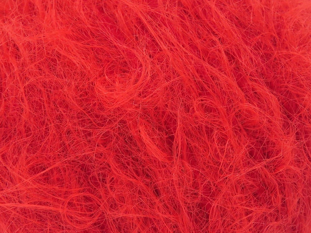 6x50gr. MERINO FUR WORSTED Kırmızı  Lüks, Merinos, Kışlık, Yün