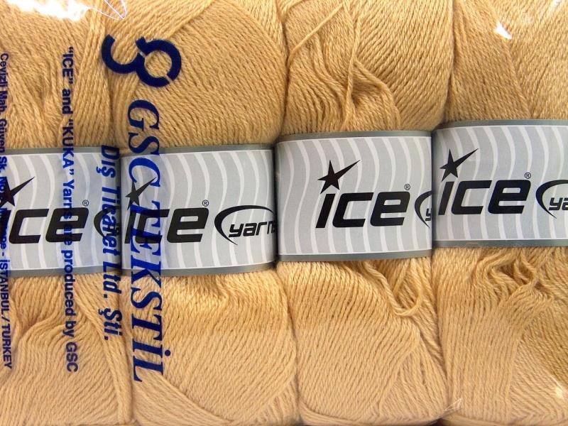 4x100gr. MERINO GOLD Cafe Latte  Akrilik, Merino Yün Lüks, Merinos, Kışlık