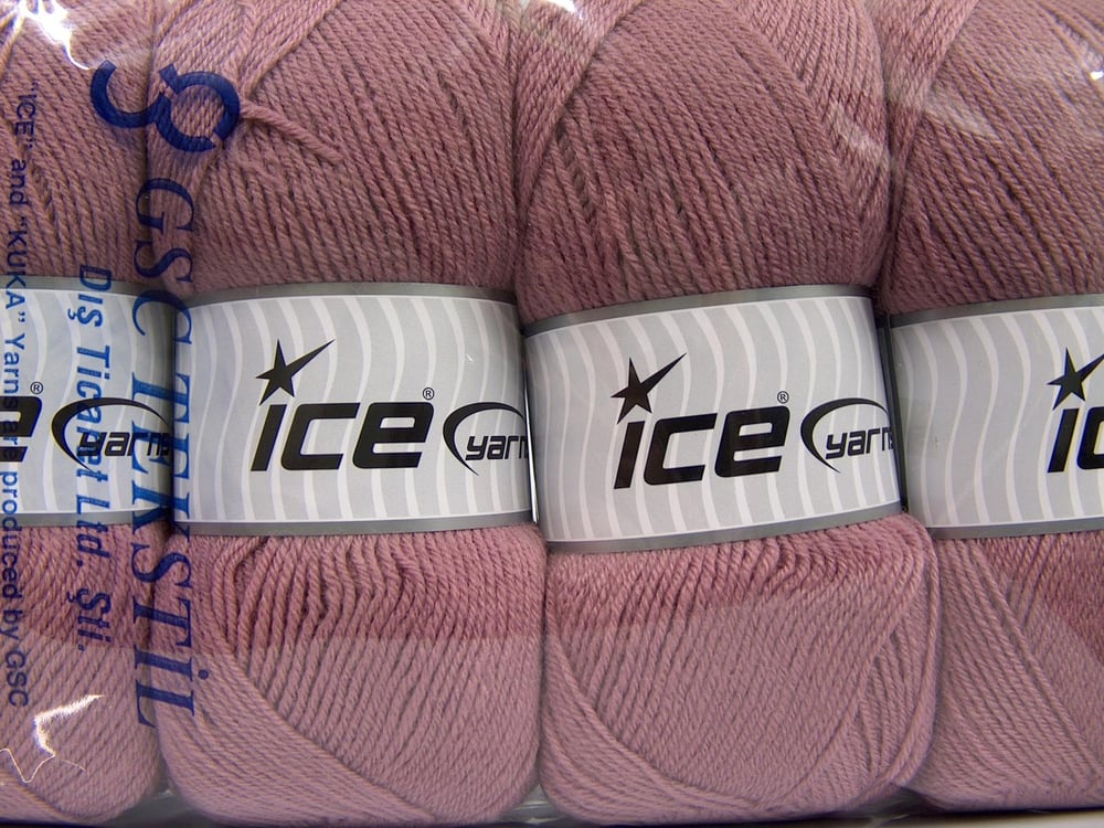 4x100gr. MERINO GOLD Gül Kurusu Akrilik, Merino Yün Lüks, Merinos, Kışlık