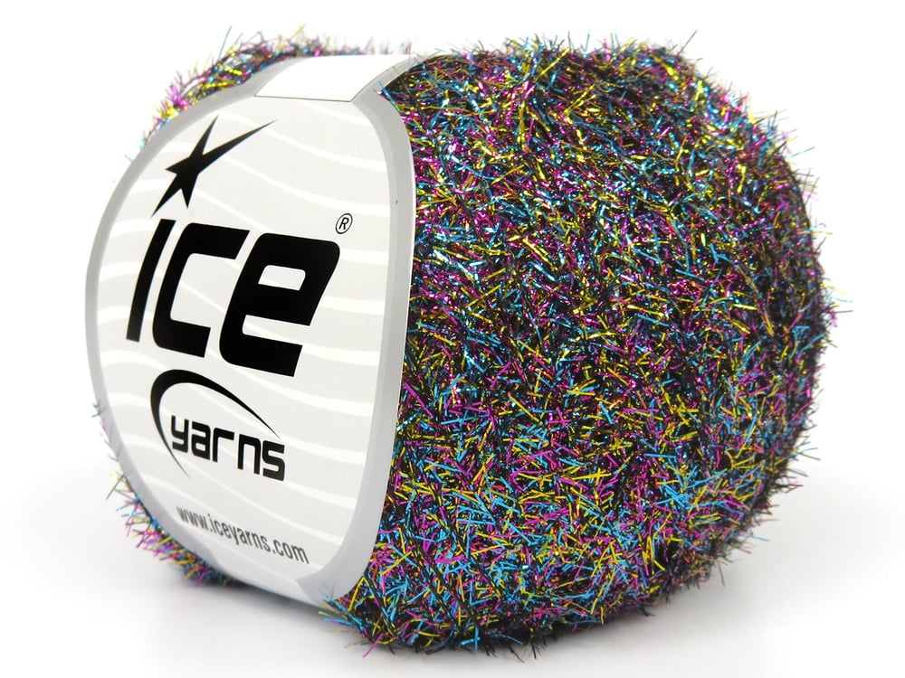 8x50gr. METALLIC GLITZ Pembe, Siyah, Turkuaz, Altın Metalik Simli Metalik Simli, Kışlık, Çok İnce, Yazlık İplikler