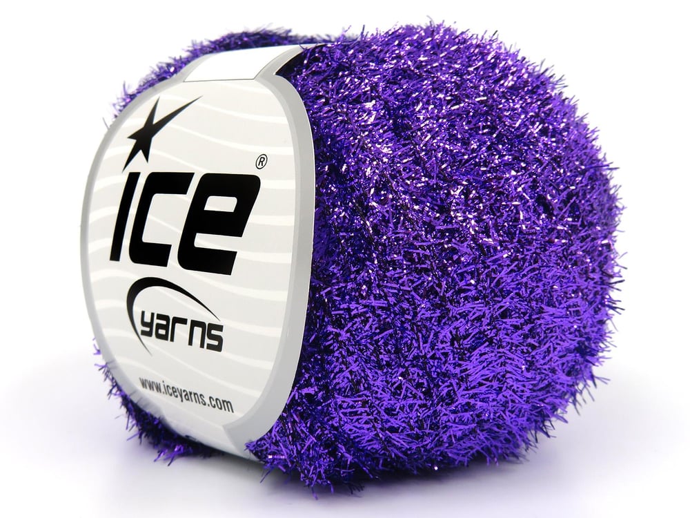 8x50gr. METALLIC GLITZ Mor Metalik Simli Metalik Simli, Kışlık, Çok İnce, Yazlık İplikler