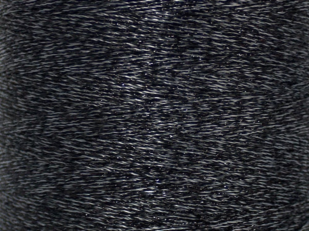 2x90gr. METALLIC THREAD CONE Siyah, Gri Simli Metalik Simli, Tığ İşi