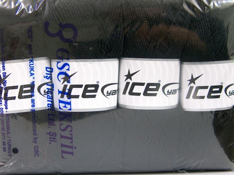 4x100gr. MIRAGE Siyah Akrilik, Yün Kışlık, Yün