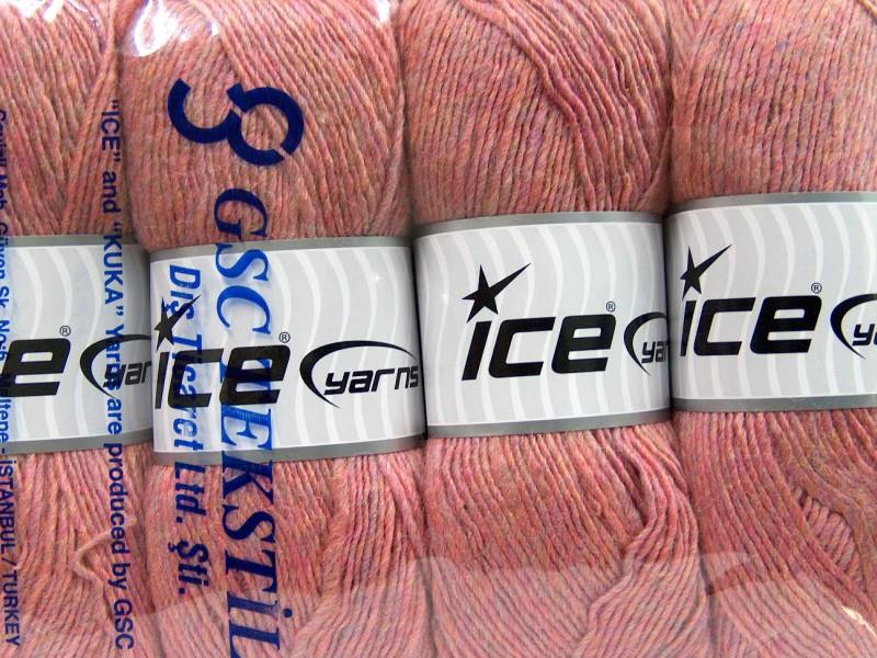 4x100gr. MIRAGE Pembe Melanj Akrilik, Yün Kışlık, Yün