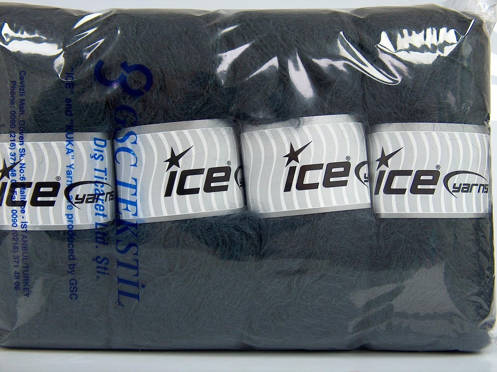 4x100gr. MOHAIR CLASSIC Gri Yün, Tiftik, Akrilik Kışlık, Tiftik, Kalın