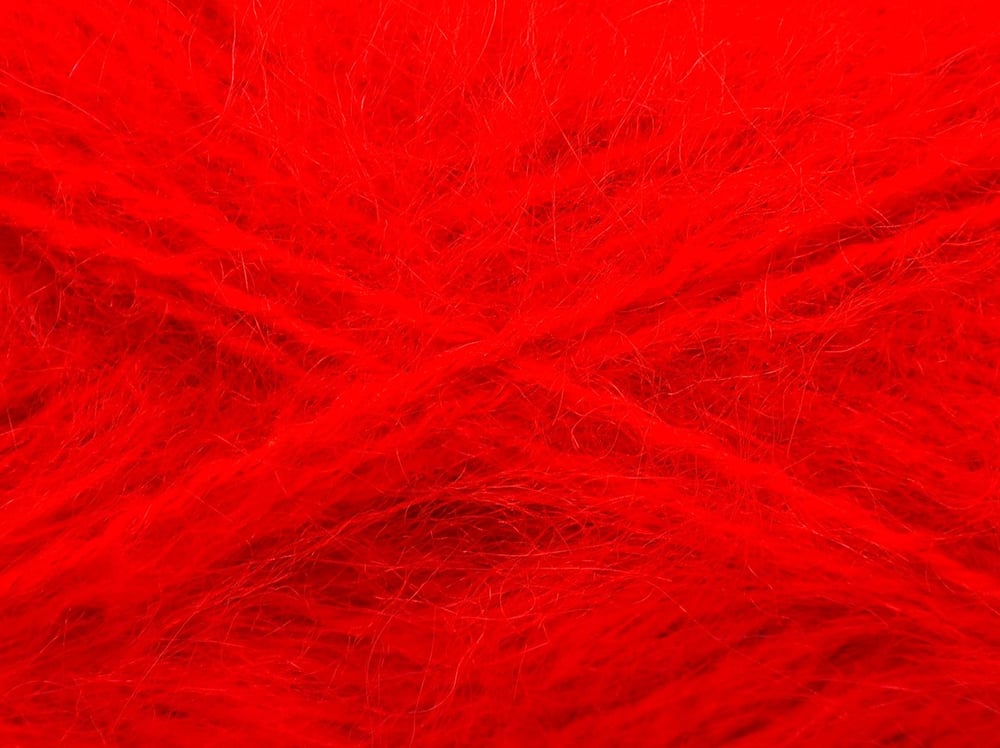 4x100gr. MOHAIR CLASSIC Kırmızı Yün, Tiftik, Akrilik Kışlık, Tiftik, Kalın