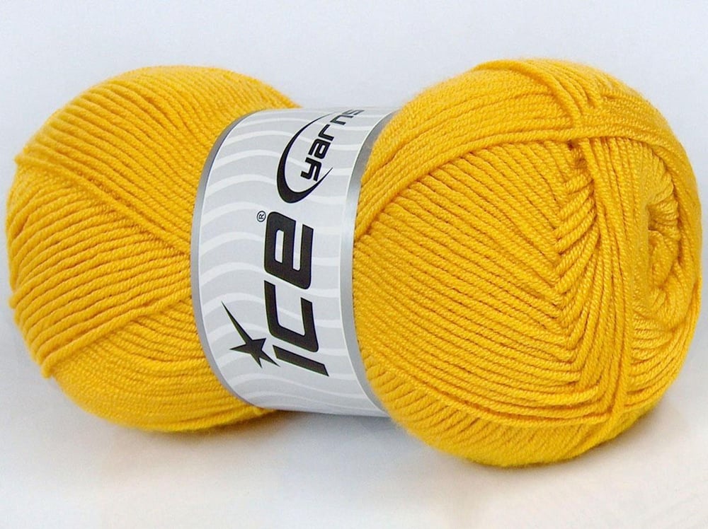 4x100gr. MY BABY Altın  Kışlık, Düz iplikler, Worsted, 100% Akrilik , Anti-Pilling