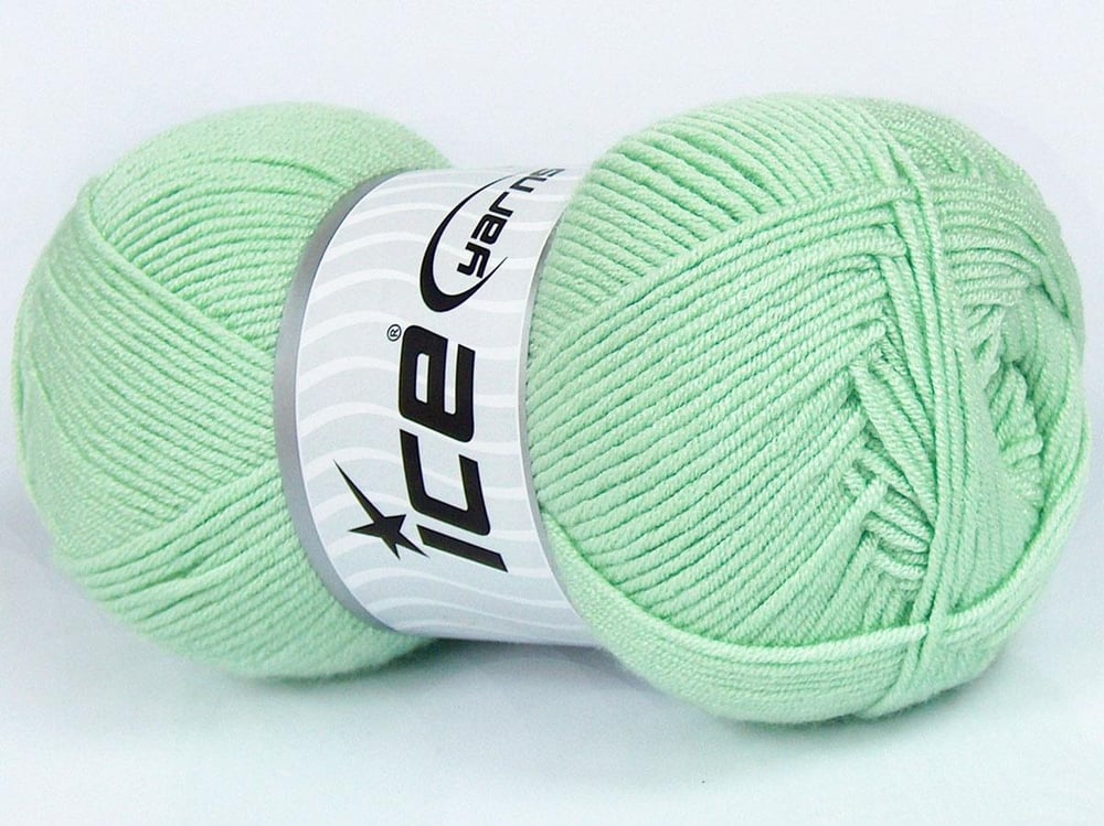 4x100gr. MY BABY Nane Yeşil  Kışlık, Düz iplikler, Worsted, 100% Akrilik , Anti-Pilling