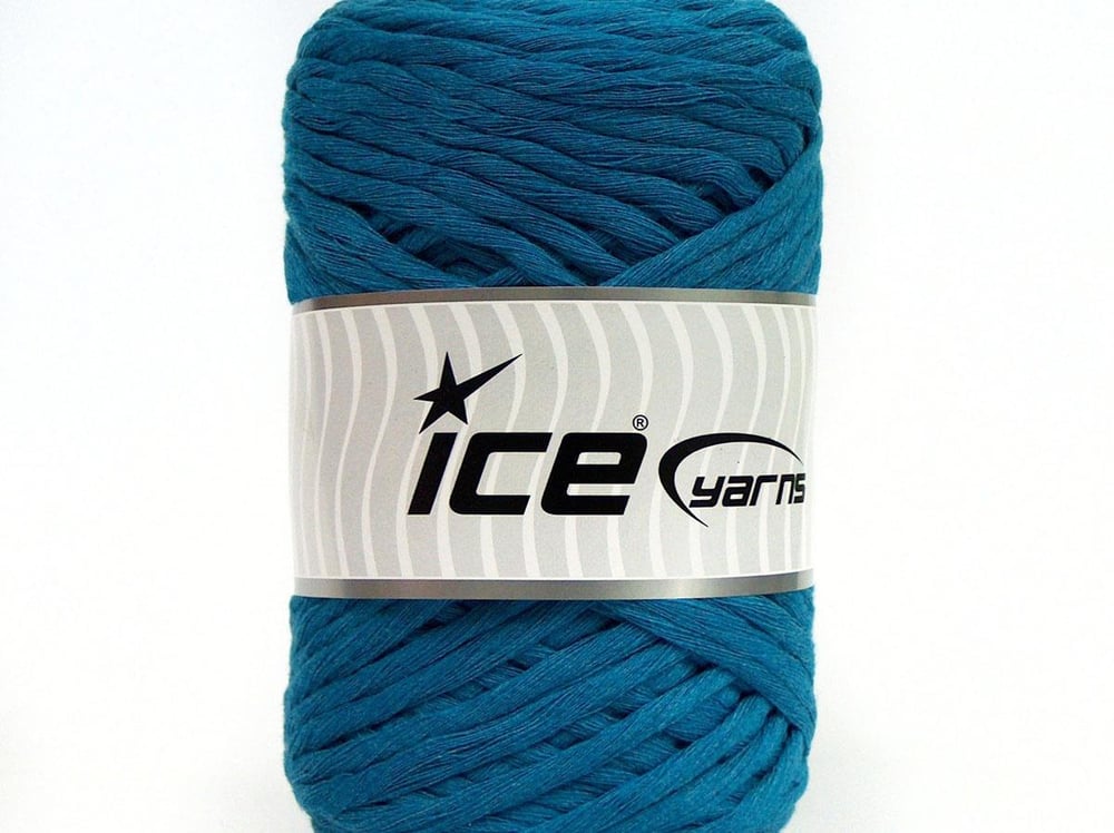 2x200gr. NATURAL COTTON CHUNKY Mavi Pamuk Yazlık İplikler, Pamuk, %100 Pamuk, Kalın