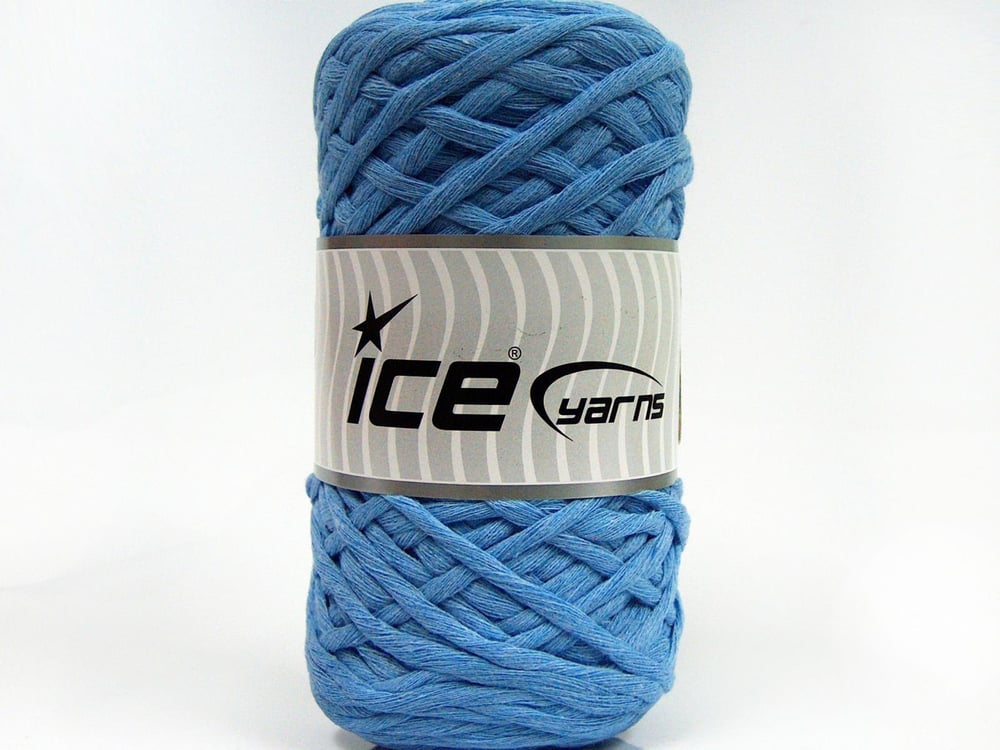 2x200gr. NATURAL COTTON CHUNKY Açık Mavi Pamuk Yazlık İplikler, Pamuk, %100 Pamuk, Kalın