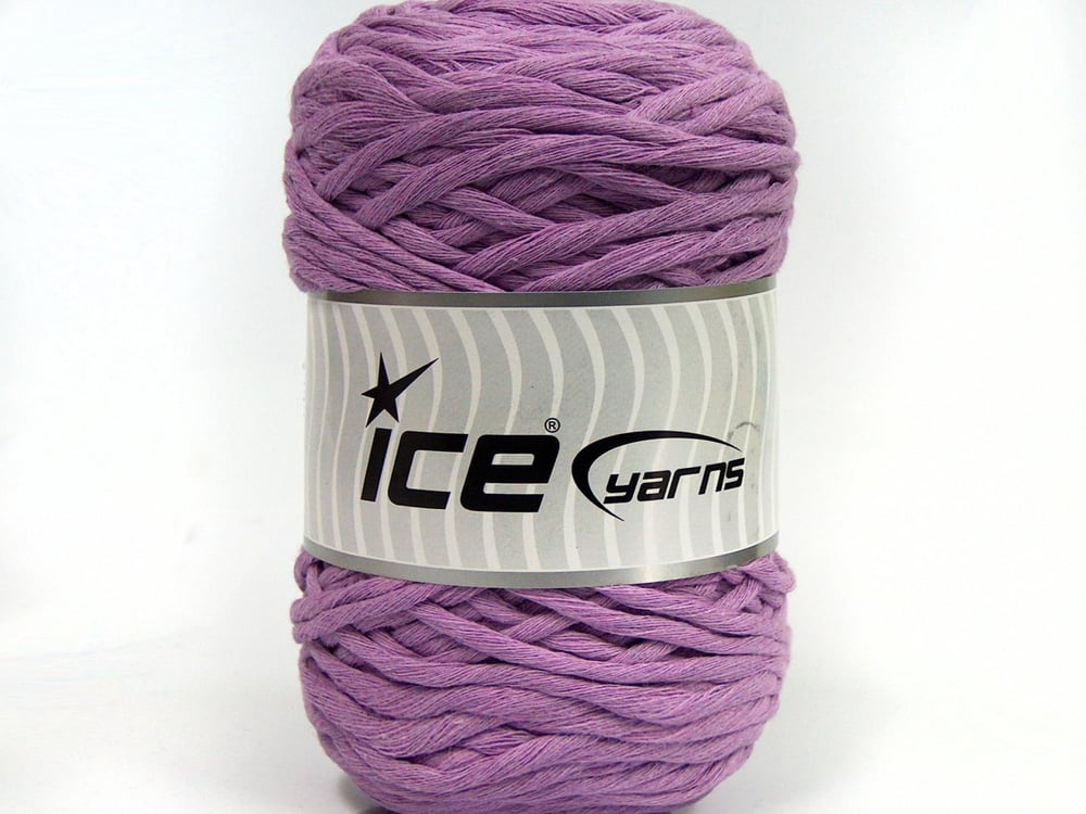 2x200gr. NATURAL COTTON CHUNKY Açık Lila Pamuk Yazlık İplikler, Pamuk, %100 Pamuk, Kalın