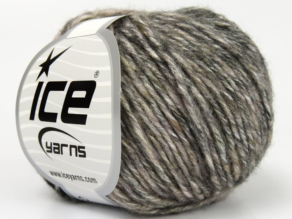 8x50gr. NAUTILUS Siyah, Krem, Açık Somon Yün, Akrilik Kışlık, Yün, Batik Desenli, Akrilik