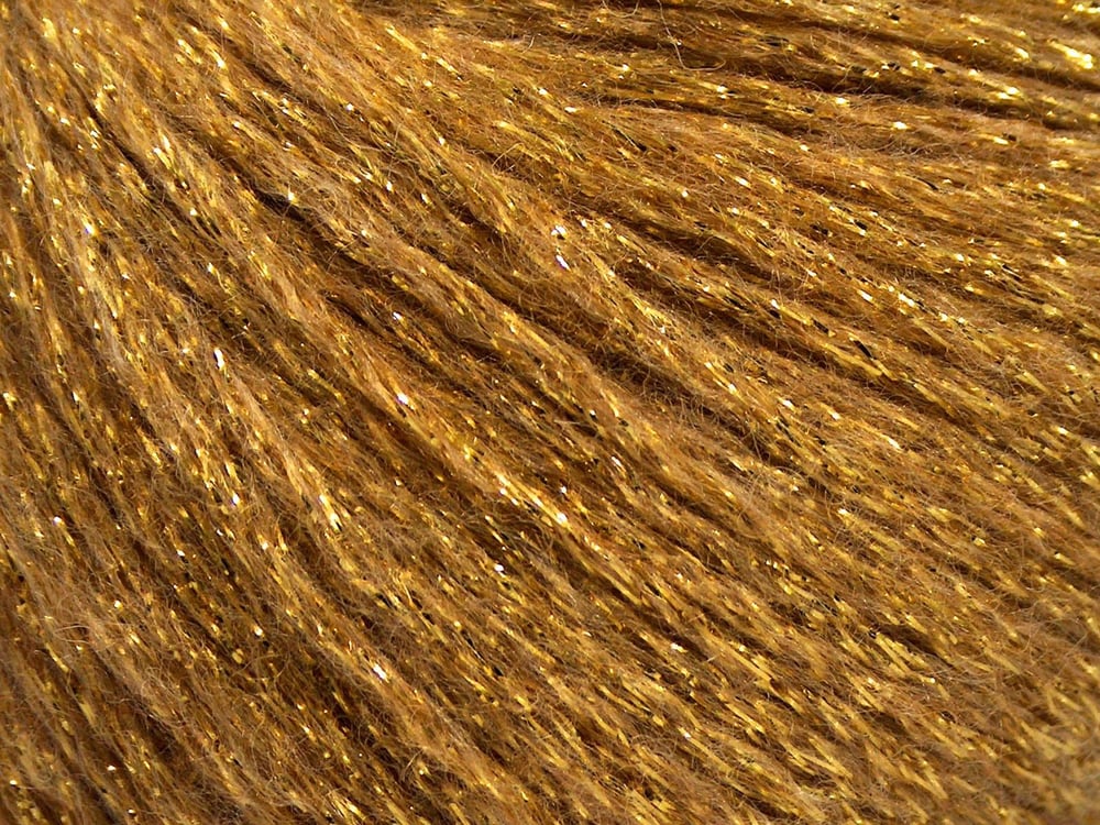 8x50gr. NIGHT STAR Altın Viskon, Yün, Akrilik, Metalik Simli Metalik Simli, Kışlık, Yün, Viskon, Zincir