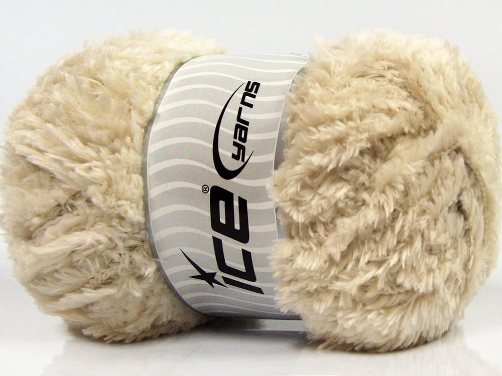 4x100gr. PANDA Ekru Mikro Fiber Yumoş, Sakallı, Kışlık, Çok Kalın