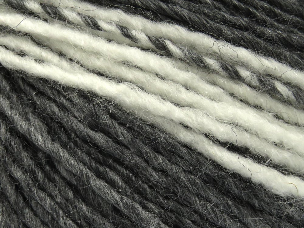 8x50gr. PASSION WOOL Beyaz, Gri Tonları Yün, Akrilik Kışlık, Yün, Düz iplikler, Batik Desenli, Akrilik