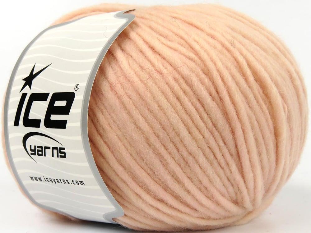 4x100gr. PURE WOOL BULKY Açık Somon Yün Kışlık, Yün, 100% Yün, Kalın, Keçe