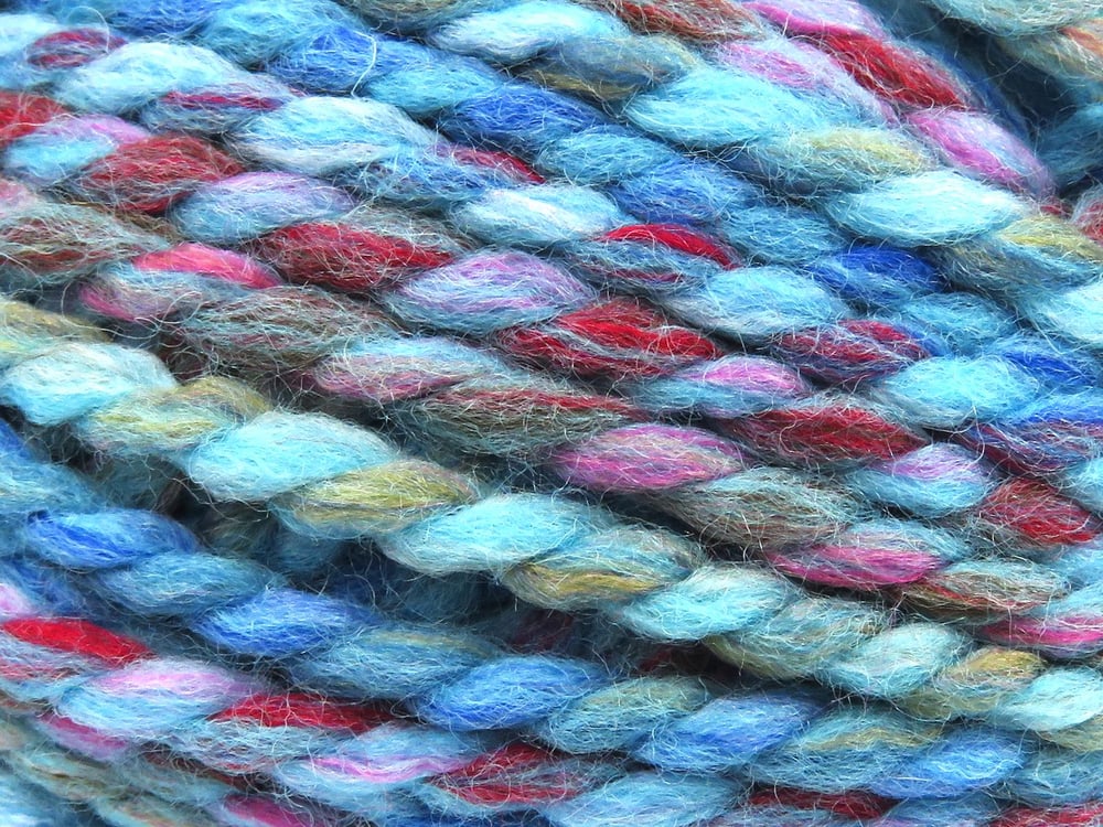 2x200gr. PUZZLE WOOL CHUNKY Deve Tüyü, Fuşya, Bakır, Turkuaz Tonları Yün, Akrilik Kışlık, Yün, Çok Kalın, Batik Desenli, Akrilik