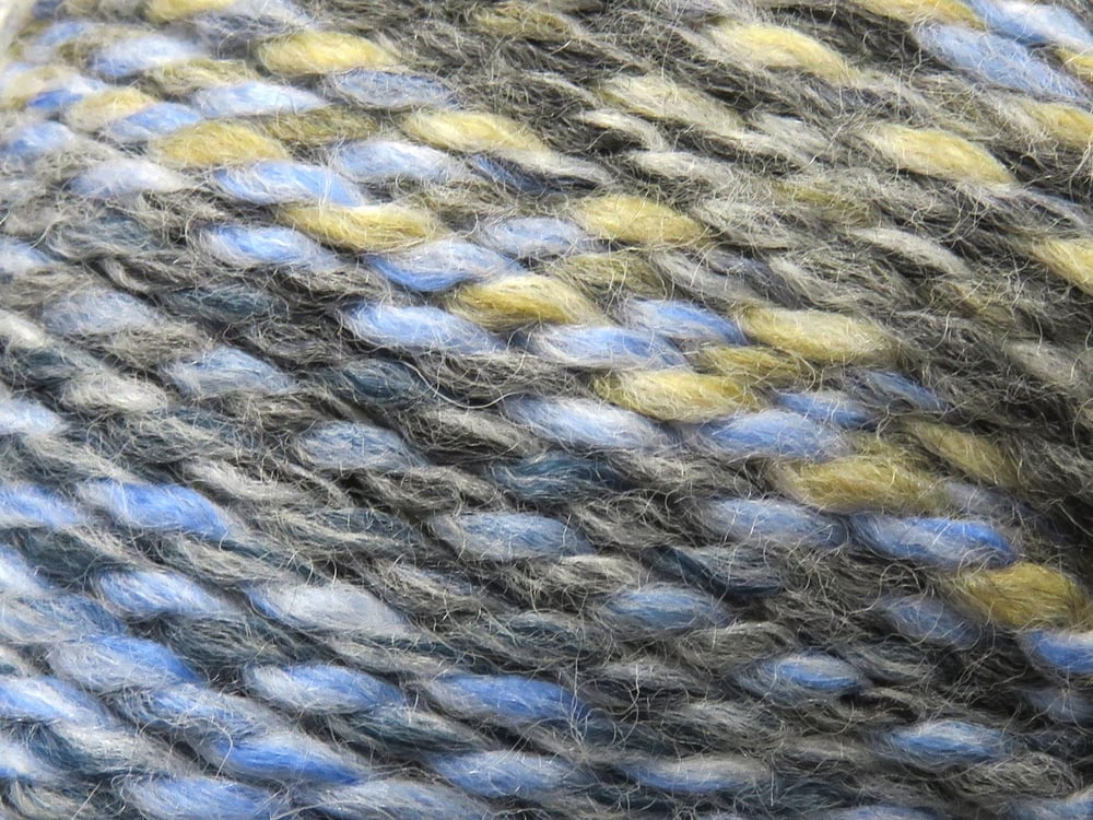 2x200gr. PUZZLE WOOL WORSTED Krem, Mavi Tonları, Gri Tonları Yün, Akrilik Kışlık, Yün, Batik Desenli, Worsted