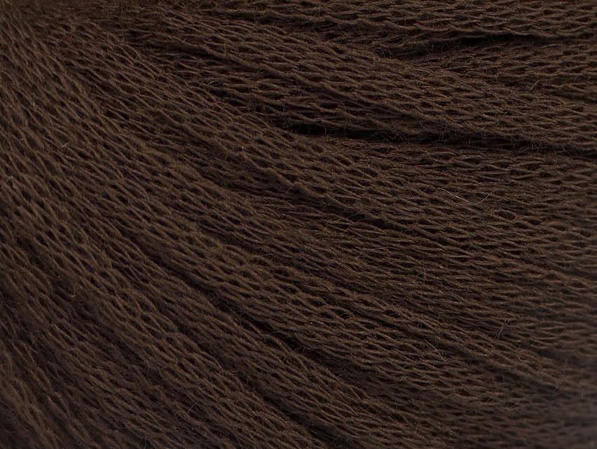 8x50gr. RIBBON WOOL Koyu Kahverengi Akrilik, Yün Kışlık, Yün, Worsted, Zincir