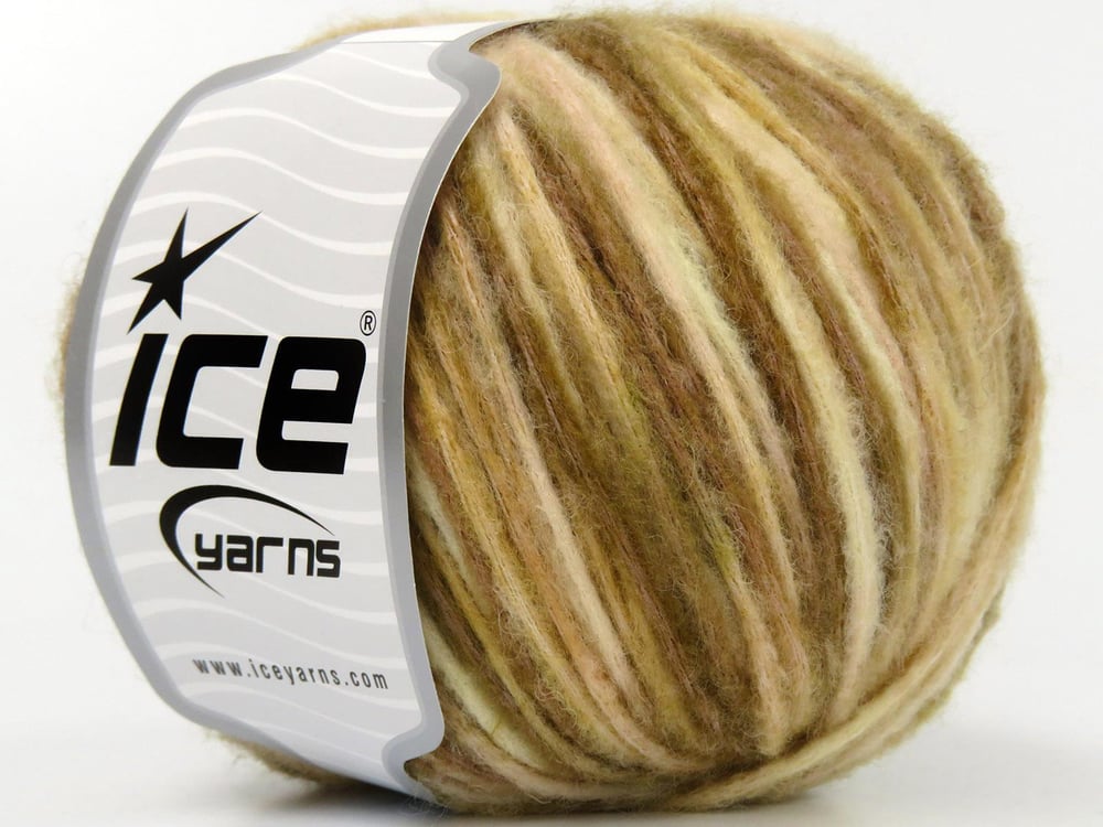 8x50gr. ROCK N WOOL Kahverengi Tonları, Haki, Krem Tonları Yün, Akrilik Kışlık, Yün, Düz, Akrilik