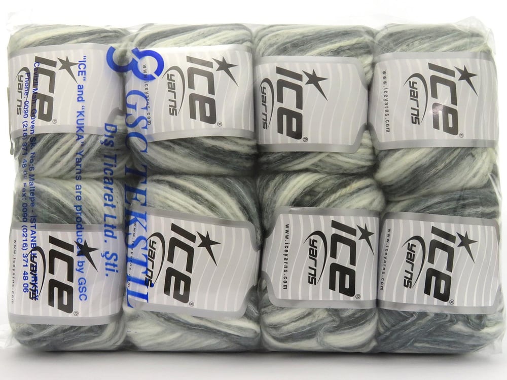 8x50gr. ROCK N WOOL Krem Tonları, Çamurcun Yün, Akrilik Kışlık, Yün, Düz, Akrilik