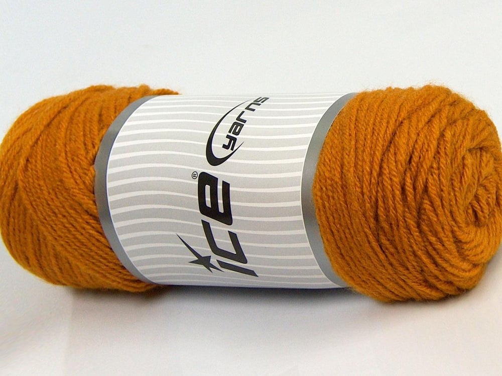 4x100gr. SAVER 100 Altın Akrilik Kışlık, Düz iplikler, Worsted, 100% Akrilik , Makina Yıkama