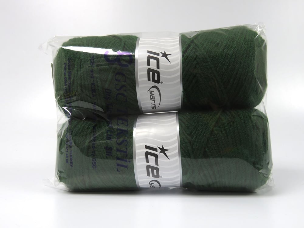 2x200gr. SAVER 200 Koyu yeşil Akrilik Kışlık, Düz iplikler, Worsted, 100% Akrilik , Akrilik, Makina Yıkama