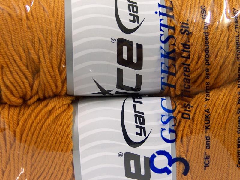 2x200gr. SAVER Altın  Kışlık, Düz iplikler, Worsted, 100% Akrilik , Makina Yıkama