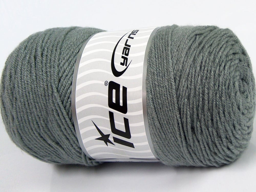 2x200gr. SAVER Açık Gri  Kışlık, Düz iplikler, Worsted, 100% Akrilik , Makina Yıkama