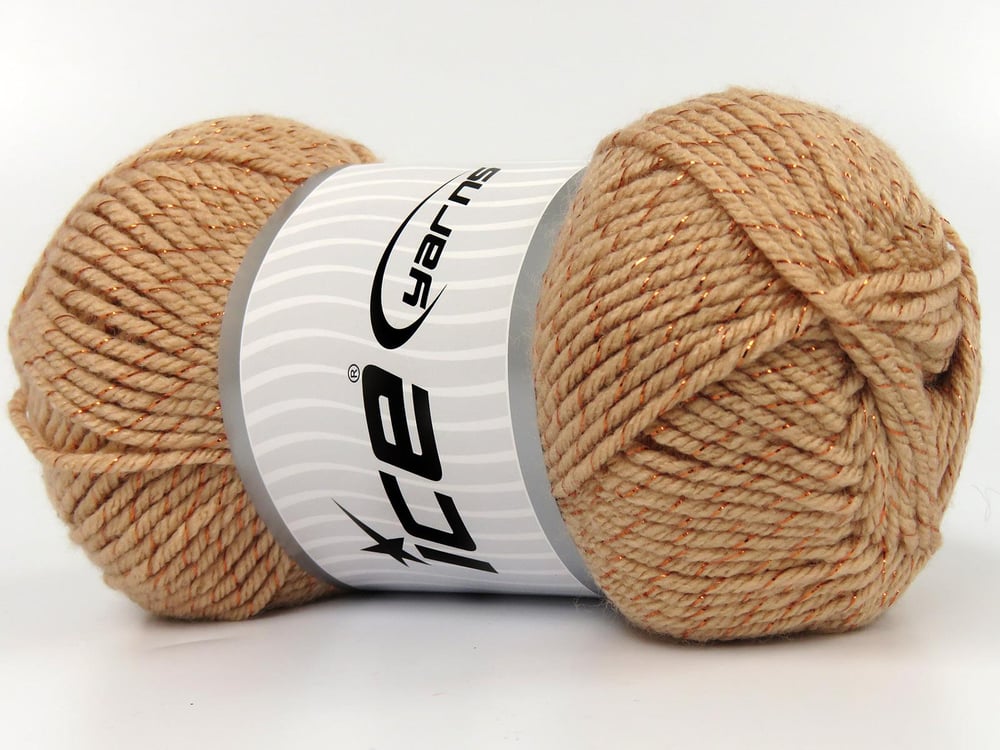 4x100gr. SAVER GLITZ Bakır Metalik Simli, Akrilik Metalik Simli, Kışlık, Düz iplikler, Worsted, Düz, Akrilik, Makina Yıkama