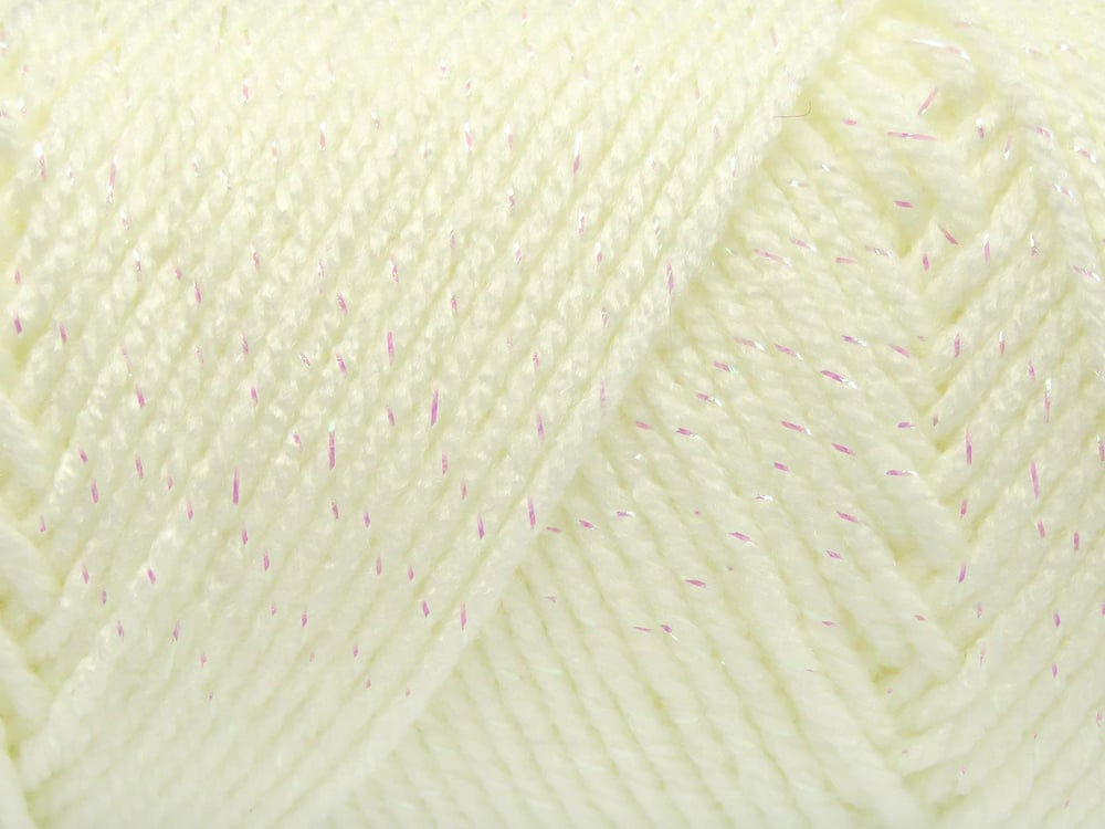 4x100gr. SAVER GLITZ Beyaz Metalik Simli, Akrilik Metalik Simli, Kışlık, Düz iplikler, Worsted, Düz, Akrilik, Makina Yıkama