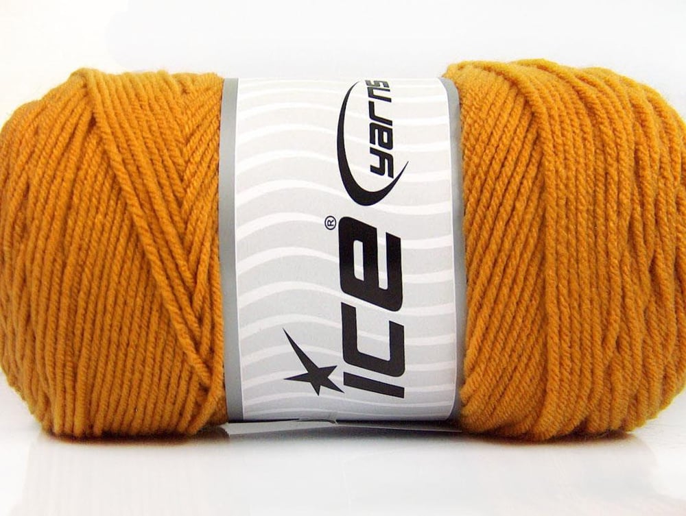 2x200gr. SAVER Altın  Kışlık, Düz iplikler, Worsted, 100% Akrilik , Makina Yıkama