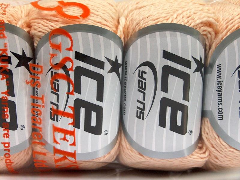 4x50gr. SILK COTTON Açık Somon Ipek, Pamuk Lüks, İpek, Yazlık İplikler, Pamuk
