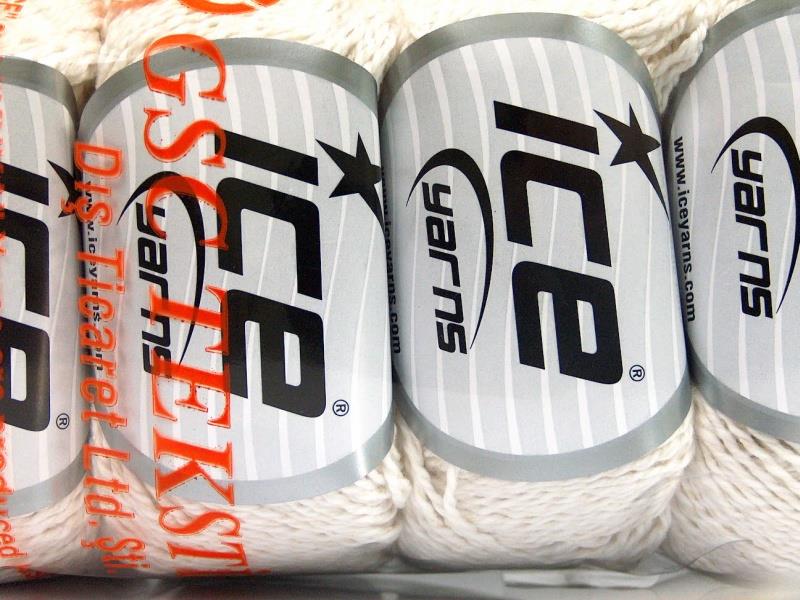 4x50gr. SILK COTTON Kırık Beyaz Ipek, Pamuk Lüks, İpek, Yazlık İplikler, Pamuk