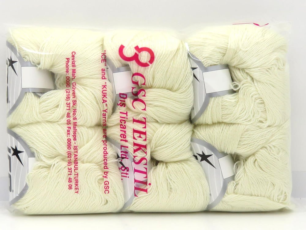 6x25gr. SILK Krem İnce Tiftik, Merinos Superfine, Ipek Lüks, Merinos, İpek, Kışlık, Çok İnce, Kid Mohair